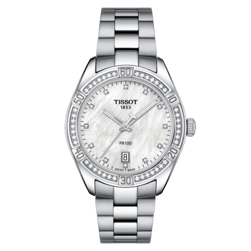 Tissot PR 100 Sport Chic 36 Stainless Steel / Diamond / MOP / Bracelet